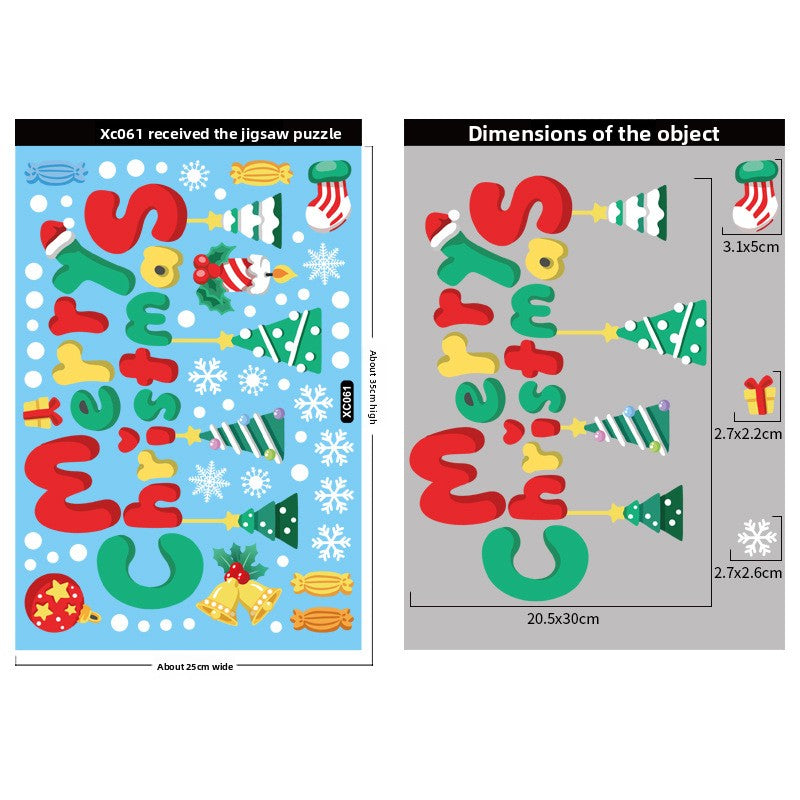 Christmas Decoration Snowflake Stickers - AA Trading