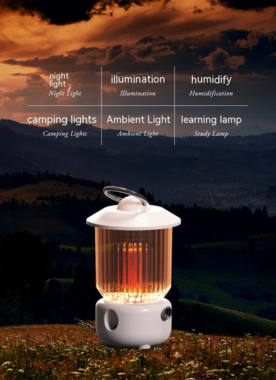 Kerosene Lamp Humidifier USB Rechargeable Multifunctional Small Humidifier - AA Trading