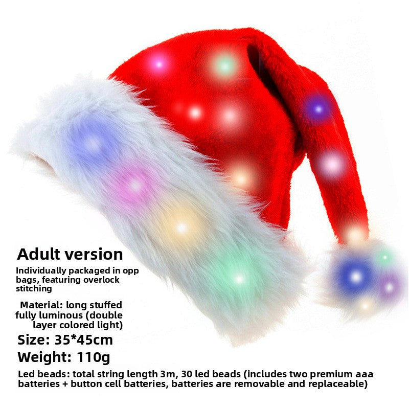 Christmas Short Plush Hat - AA Trading