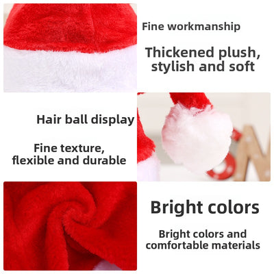Christmas Short Plush Hat - AA Trading