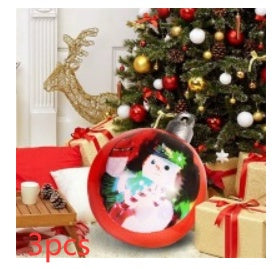 Christmas Ornament Ball Outdoor Pvc 60CM Inflatable Decorated Ball PVC Giant Big Large Balls Xmas Tree Decorations Toy Ball - AA Trading