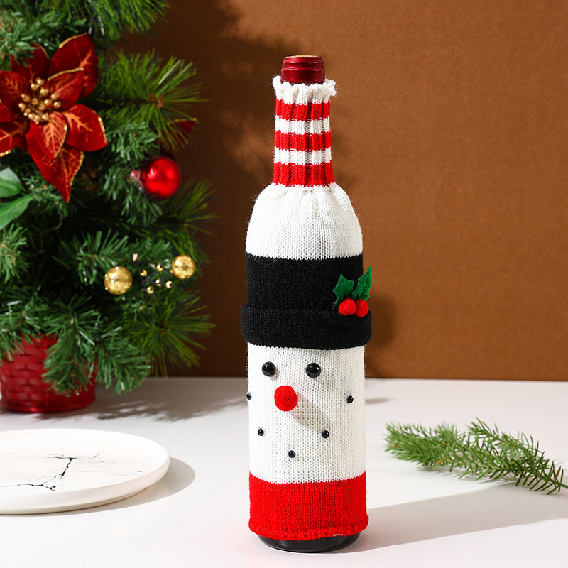 Christmas Decorative Bottle Sleeve Knitted - AA Trading