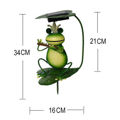 Solar Lamp Outdoor Lawn Lamp Lawn Lamp Ground Plug Lamp Frog Garden Decoration Lamp - AA Trading