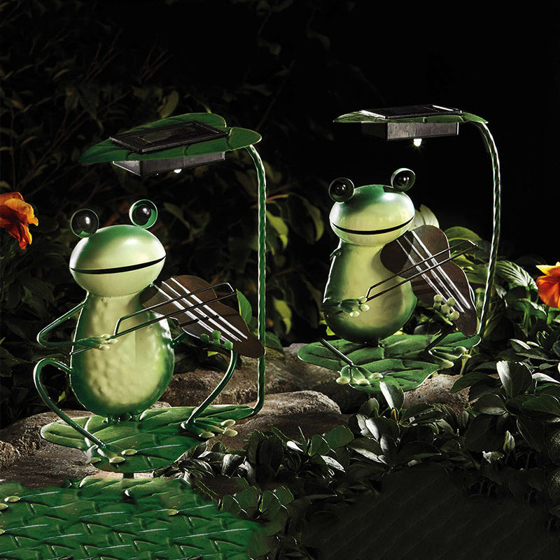 Solar Lamp Outdoor Lawn Lamp Lawn Lamp Ground Plug Lamp Frog Garden Decoration Lamp - AA Trading