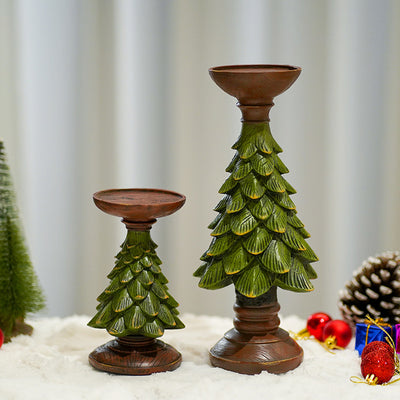Christmas Tree Candle Holder Decor - AA Trading