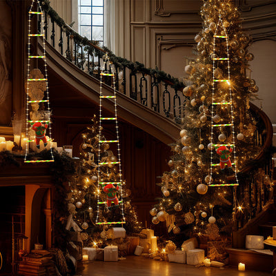 Santa Claus Climbing LED String Lights - AA Trading