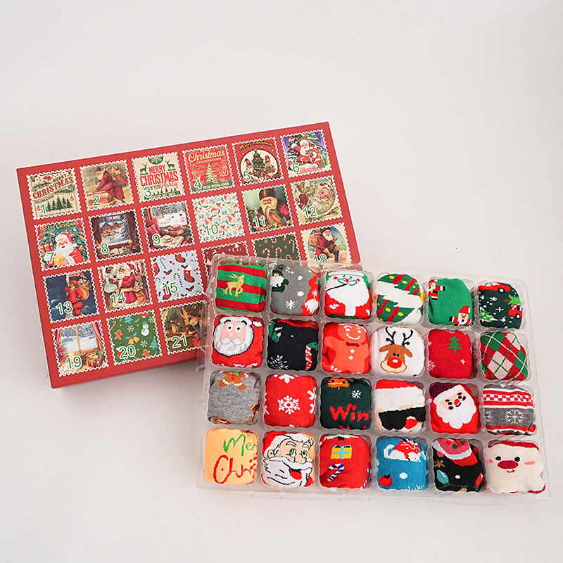 In-Stock New Large-Size Christmas Socks, Popular on European and American Cross-Border E-Commerce Platforms Like Amazon, Creative and Novel Socks, Christmas Gift Socks - AA Trading