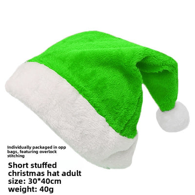 Christmas Short Plush Hat - AA Trading
