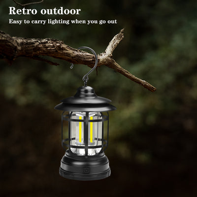 Outdoor Camping Tent Lamp Multi-function Retro Hanging Horse Lamp - AA Trading