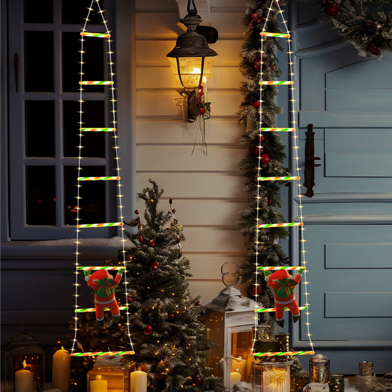 Santa Claus Climbing LED String Lights - AA Trading