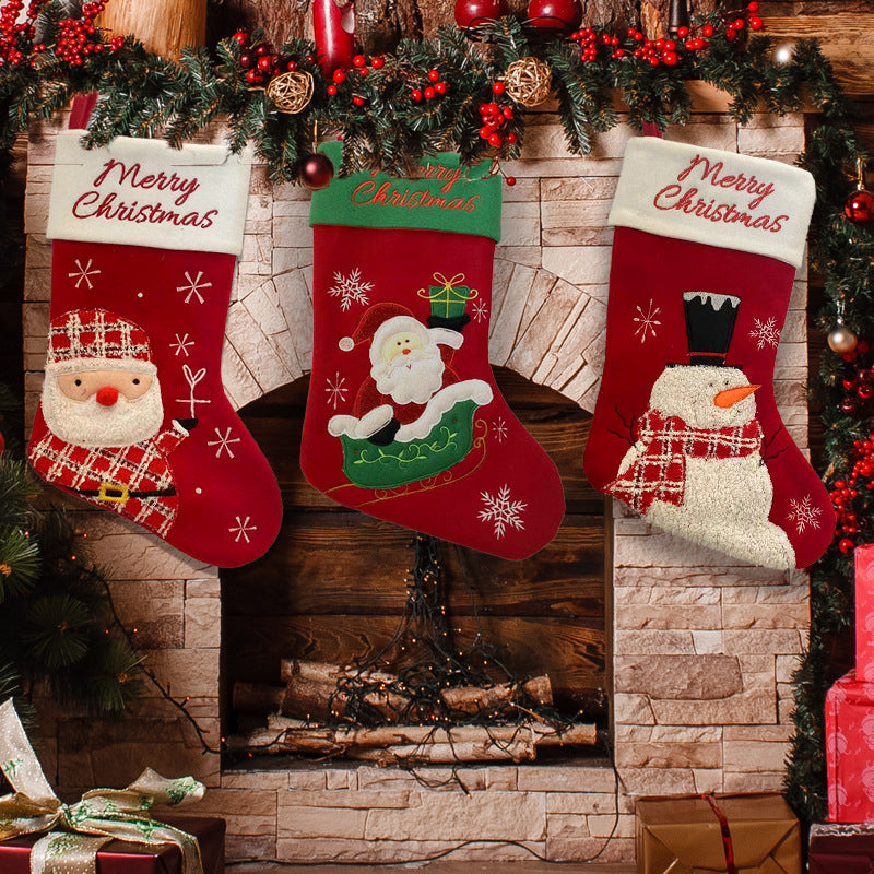 Cartoon Christmas Stockings Gift Bag - AA Trading