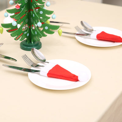 Christmas Hat Fork & Knife Cover Decoration - AA Trading