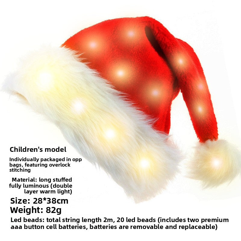 Christmas Short Plush Hat - AA Trading
