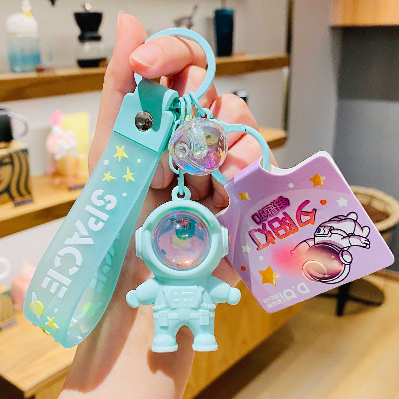 Creative Astronaut Sunset Atmosphere Lamp Car Keychain - AA Trading