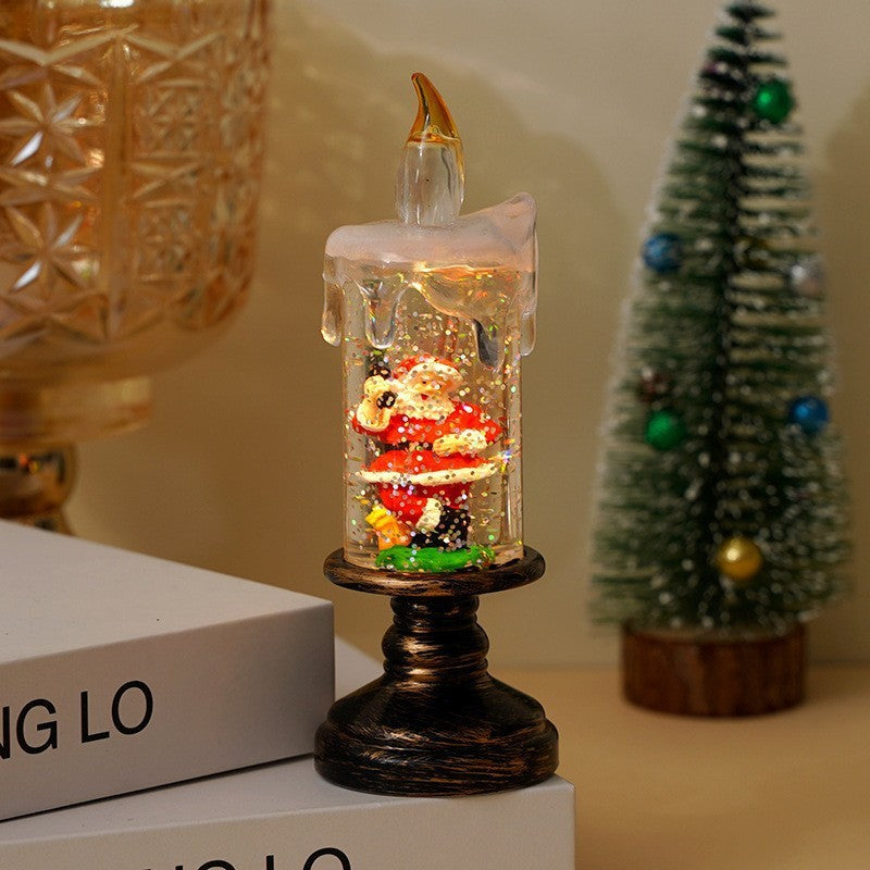 Snowfall Christmas Crystal Lamp - AA Trading