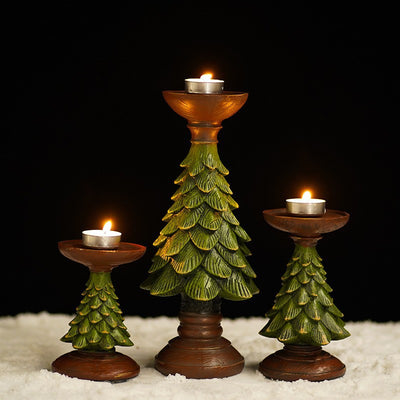 Christmas Tree Candle Holder Decor - AA Trading