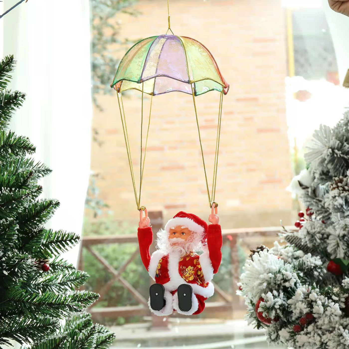 Christmas Decoration Electric Ladder Santa - AA Trading