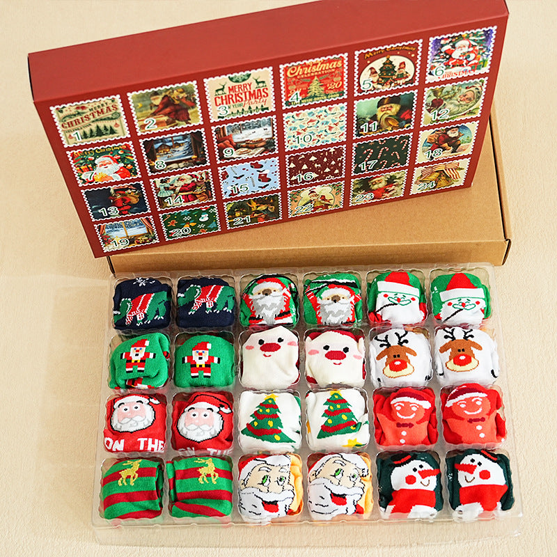 In-Stock New Large-Size Christmas Socks, Popular on European and American Cross-Border E-Commerce Platforms Like Amazon, Creative and Novel Socks, Christmas Gift Socks - AA Trading