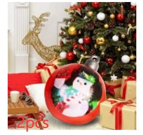 Christmas Ornament Ball Outdoor Pvc 60CM Inflatable Decorated Ball PVC Giant Big Large Balls Xmas Tree Decorations Toy Ball - AA Trading