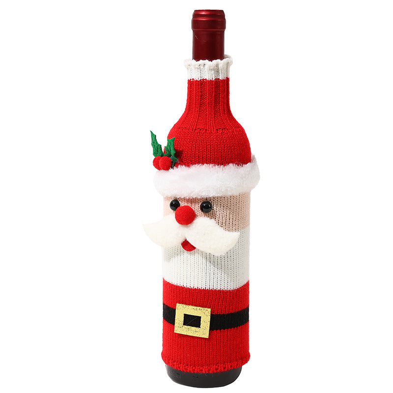 Christmas Decorative Bottle Sleeve Knitted - AA Trading