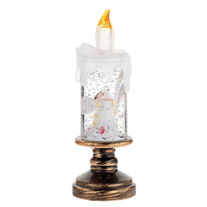 Snowfall Christmas Crystal Lamp - AA Trading