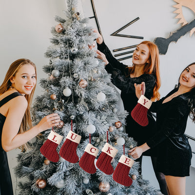 Letter Christmas Stocking Creative Hanging Ornament - AA Trading