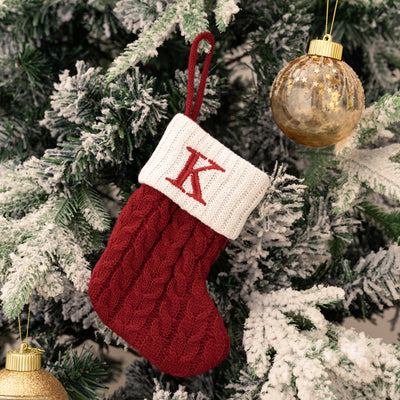 Letter Christmas Stocking Creative Hanging Ornament - AA Trading