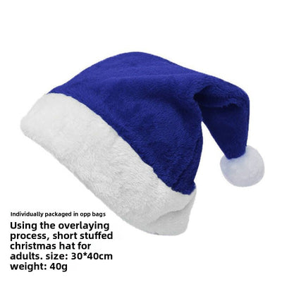 Christmas Short Plush Hat - AA Trading
