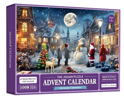 New 24 Boxes Christmas Advent Calendar Puzzle - AA Trading