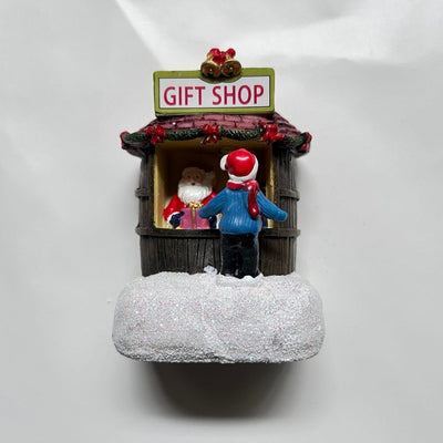 Christmas Resin Mini House Santa Shop Ornament - AA Trading