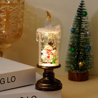 Snowfall Christmas Crystal Lamp - AA Trading