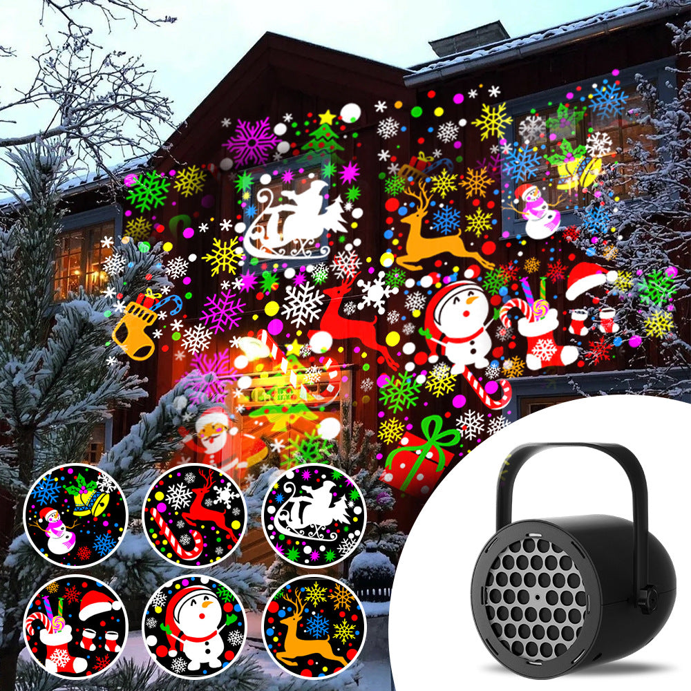 Christmas Projection Snowflake LED Decoration Light - AA Trading