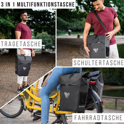 Mivelo Fahrradtasche 2in1 "CAPAX" 25L wasserdicht - AA Trading