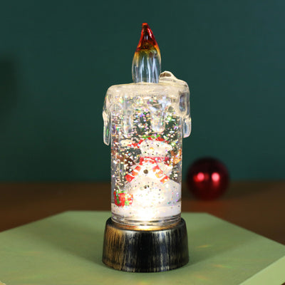 Snowfall Christmas Crystal Lamp - AA Trading