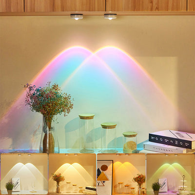 Led Lights Wireless Closet Kitchen Lights Under Furniture Battery Powered Sunset Nightlight Wall Lamp Bedroom Decoration Cabinet - AA Trading