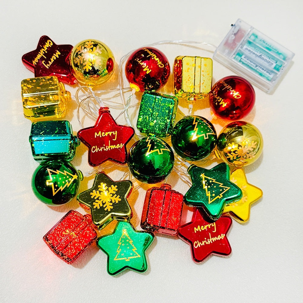 Christmas Party Decorations Scene Layout Atmosphere Lighting Chain - AA Trading