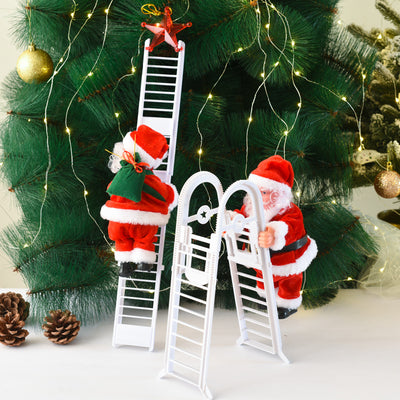 Christmas Decoration Electric Ladder Santa - AA Trading
