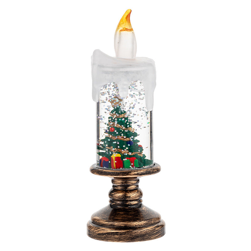 Snowfall Christmas Crystal Lamp - AA Trading