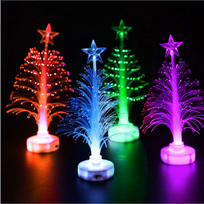 LED Acrylic Colorful Christmas Tree Night Light - AA Trading