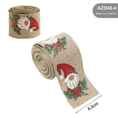 Burlap Christmas Ribbon - AA Trading