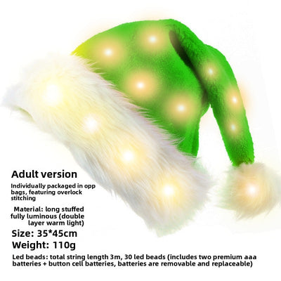 Christmas Short Plush Hat - AA Trading