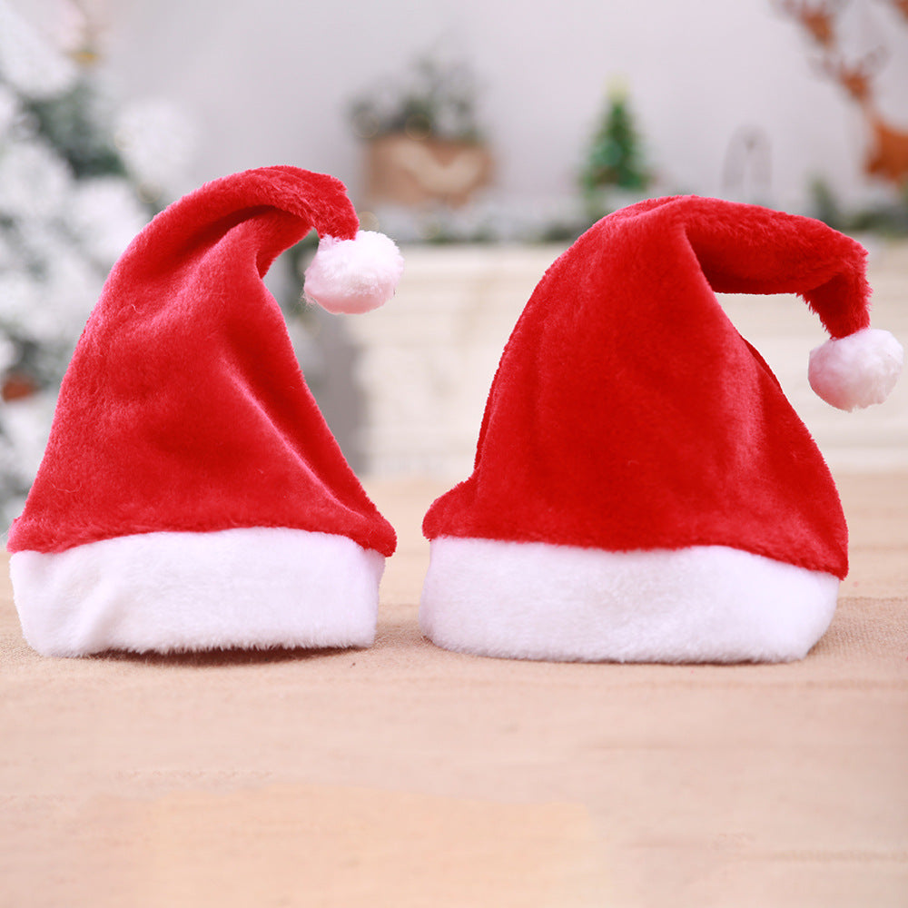 Christmas Short Plush Hat - AA Trading