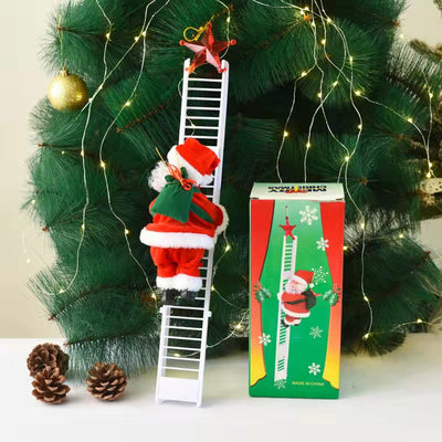 Christmas Decoration Electric Ladder Santa - AA Trading