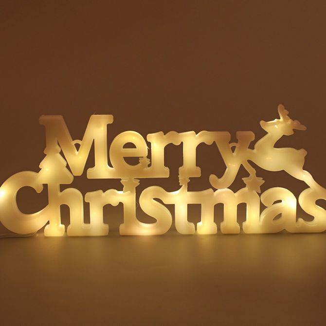 Christmas Decorative Letter Lights - AA Trading