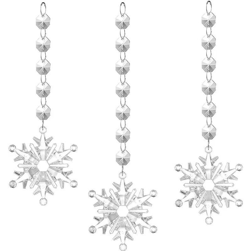 Ice Transpacrylic for a crystal-cleararent Snowflake Icicle Set - AA Trading