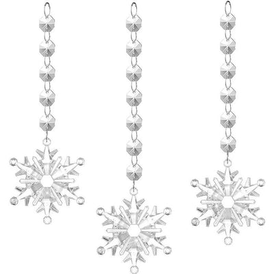 Ice Transpacrylic for a crystal-cleararent Snowflake Icicle Set - AA Trading