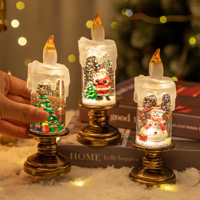Snowfall Christmas Crystal Lamp - AA Trading