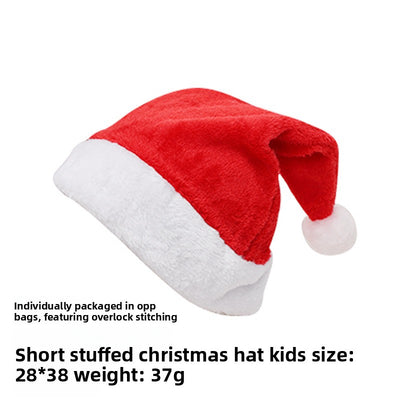 Christmas Short Plush Hat - AA Trading