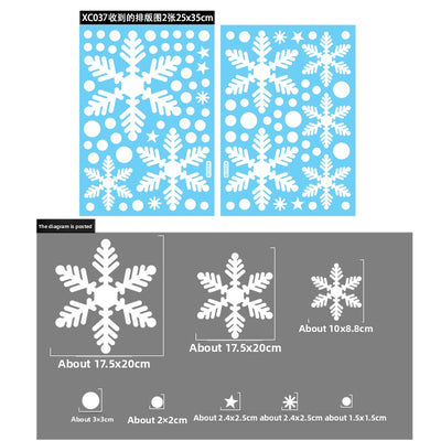 Christmas Decoration Snowflake Stickers - AA Trading