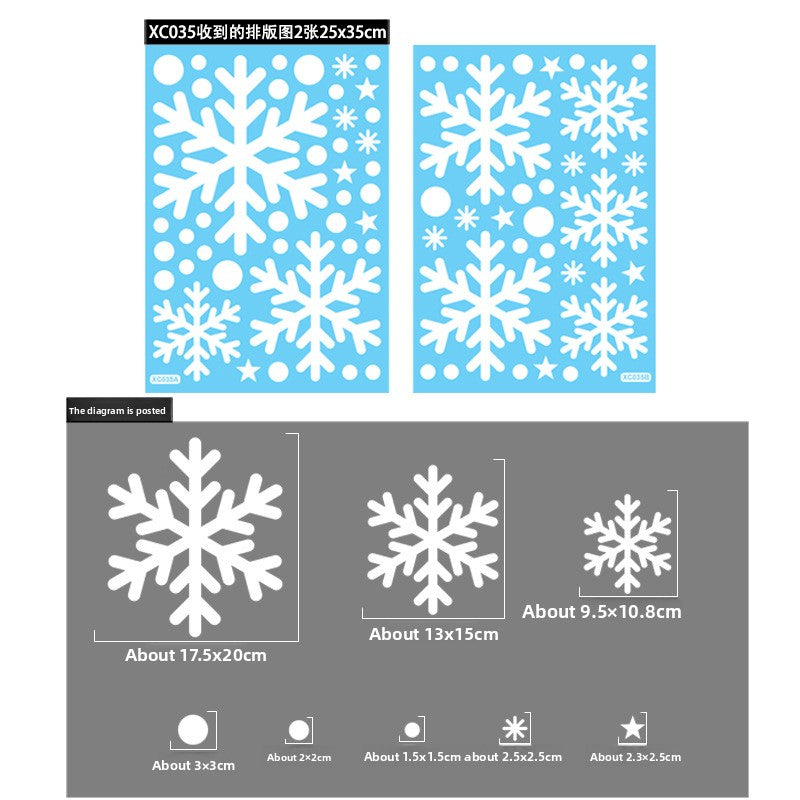 Christmas Decoration Snowflake Stickers - AA Trading